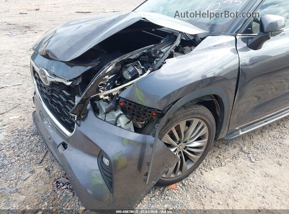 5TDFZRAH4MS067275 2021 TOYOTA HIGHLANDER Gray წინა ხედი