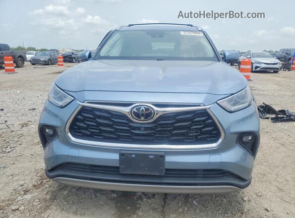 5TDFZRAH4NS137259 2022 TOYOTA HIGHLANDER Blue Widok z przodu