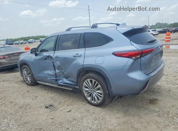 5TDFZRAH4NS137259 2022 TOYOTA HIGHLANDER Blue Tył lewy