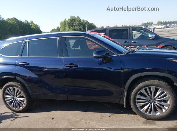 5TDFZRAH7NS142424 2022 TOYOTA HIGHLANDER Синий Панорамный вид салона 360°