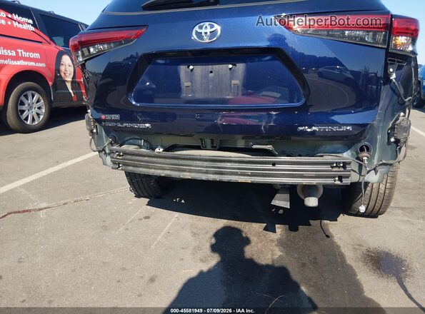 5TDFZRAH7NS142424 2022 TOYOTA HIGHLANDER Синий Вид спереди