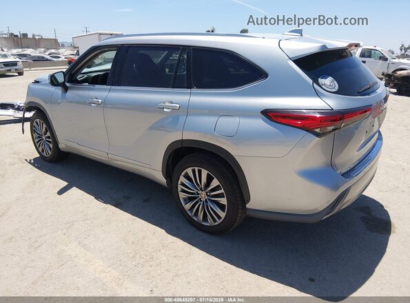 5TDFZRAH8LS010270 2020 TOYOTA HIGHLANDER Silver Trasero izquierdo