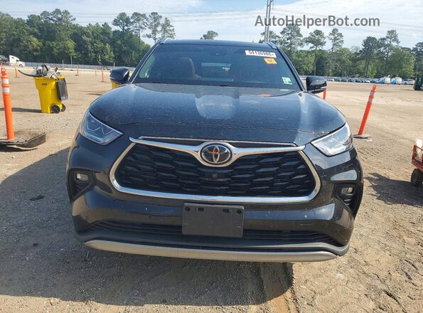 5TDFZRAH9MS078594 2021 TOYOTA HIGHLANDER Black წინა ხედი