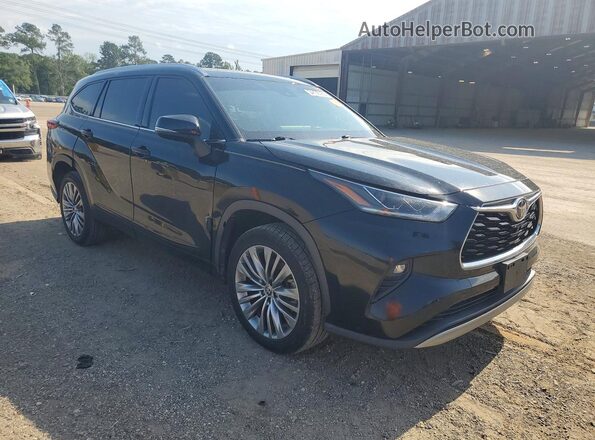 5TDFZRAH9MS078594 2021 TOYOTA HIGHLANDER Black წინა მარჯვენა
