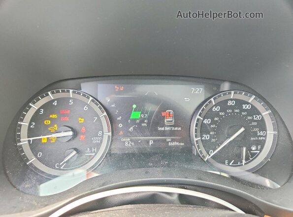 5TDFZRAH9MS078594 2021 TOYOTA HIGHLANDER Black ხელსაწყოთა პანელის ხედი