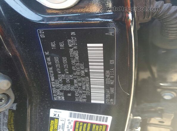 5TDFZRAH9MS078594 2021 TOYOTA HIGHLANDER Black ძრავის განყოფილების ხედი