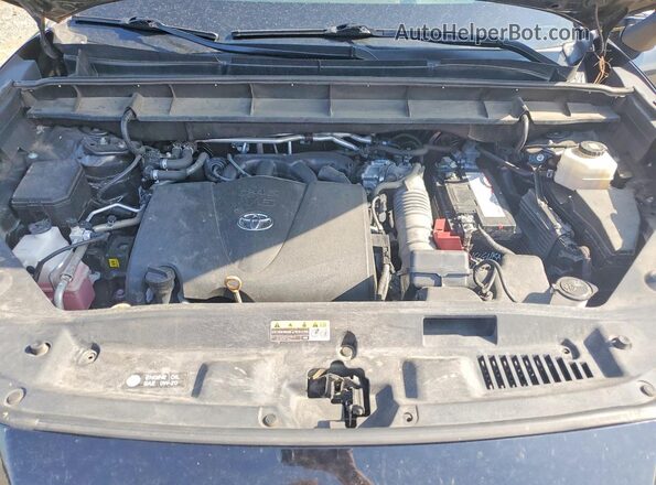 5TDFZRAH9MS078594 2021 TOYOTA HIGHLANDER Black უკანა სალონის ხედი