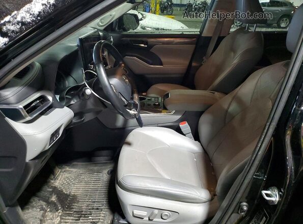 5TDFZRBH0MS103459 2021 TOYOTA HIGHLANDER Black წინა სალონის ხედი