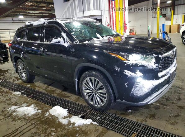 5TDFZRBH0MS103459 2021 TOYOTA HIGHLANDER Black წინა მარჯვენა