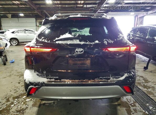 5TDFZRBH0MS103459 2021 TOYOTA HIGHLANDER Black უკანა ხედი
