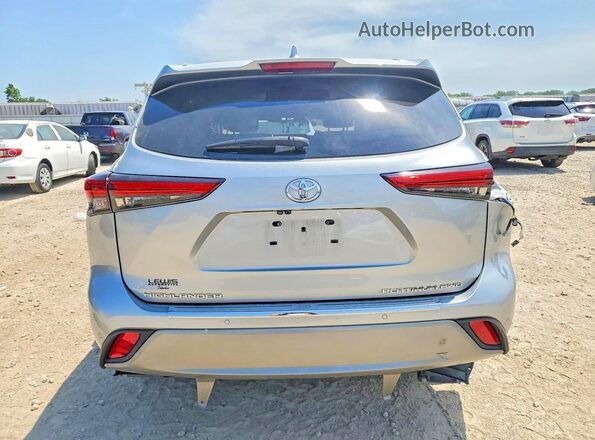 5TDFZRBH1MS098708 2021 TOYOTA HIGHLANDER Gray Widok z tyłu