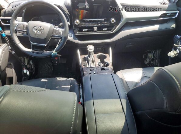 5TDFZRBH1MS098708 2021 TOYOTA HIGHLANDER Gray Widok deski rozdzielczej