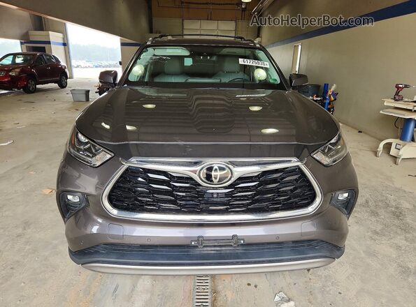 5TDFZRBH2MS086163 2021 TOYOTA HIGHLANDER Gray Vista frontal