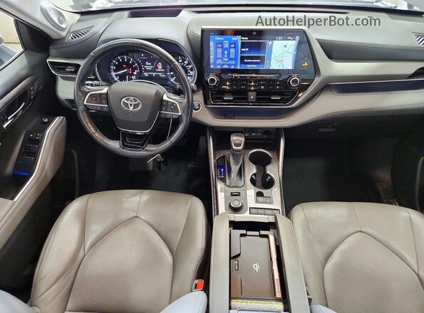 5TDFZRBH2MS086163 2021 TOYOTA HIGHLANDER Gray Vista del salpicadero