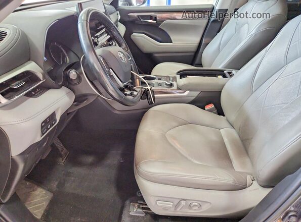 5TDFZRBH2MS086163 2021 TOYOTA HIGHLANDER Gray Vista interior delantera