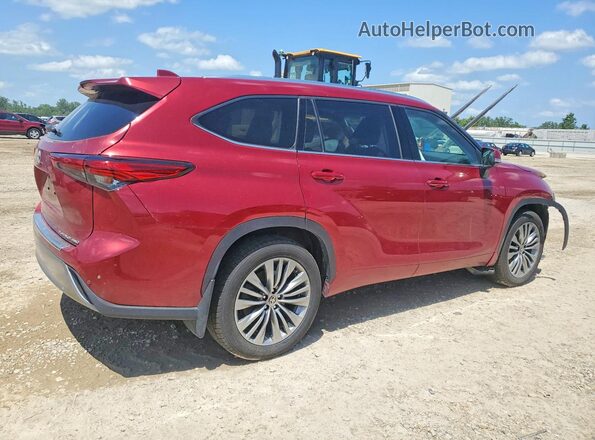 5TDFZRBH2MS159130 2021 TOYOTA HIGHLANDER Red უკანა მარჯვენა