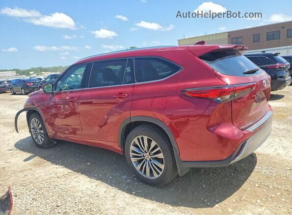 5TDFZRBH2MS159130 2021 TOYOTA HIGHLANDER Red უკანა მარცხენა