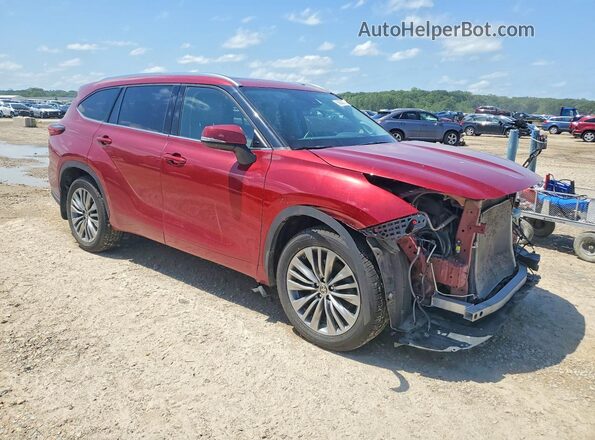 5TDFZRBH2MS159130 2021 TOYOTA HIGHLANDER Red წინა მარჯვენა