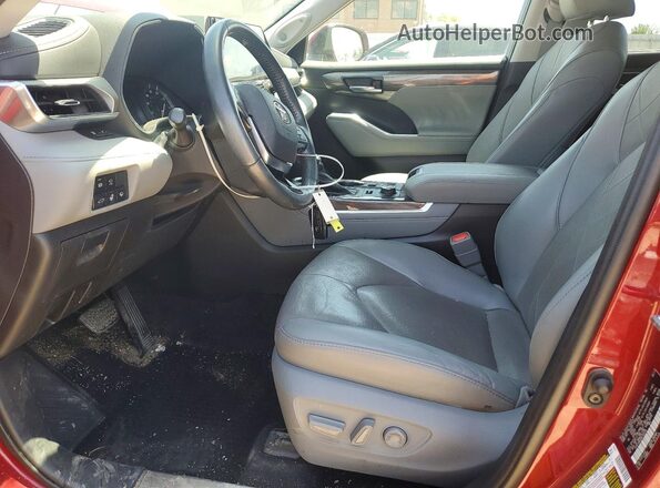 5TDFZRBH2MS159130 2021 TOYOTA HIGHLANDER Red წინა სალონის ხედი