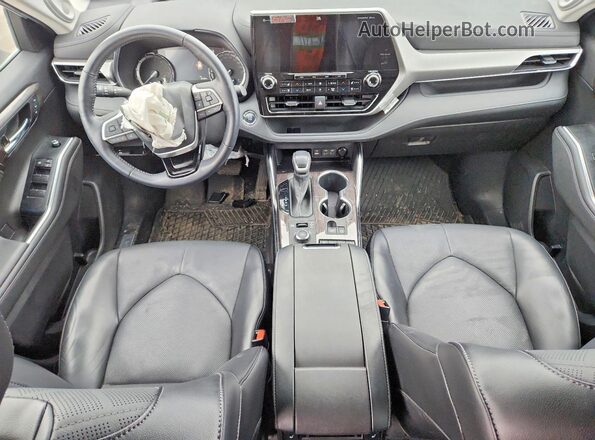 5TDFZRBH2NS214743 2022 TOYOTA HIGHLANDER White წინა პანელის ხედი