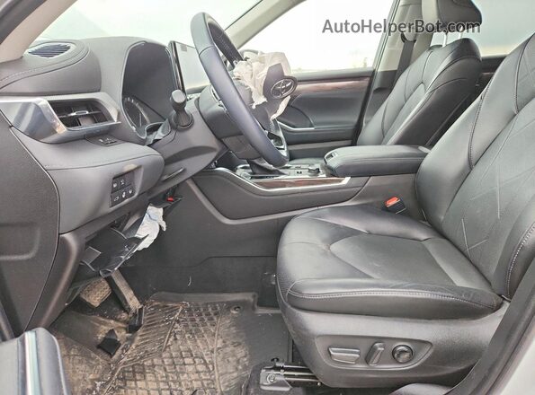 5TDFZRBH2NS214743 2022 TOYOTA HIGHLANDER White წინა სალონის ხედი