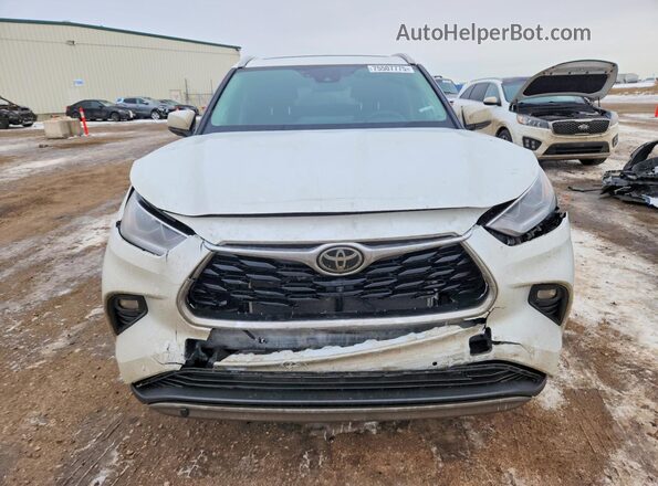 5TDFZRBH2NS214743 2022 TOYOTA HIGHLANDER White წინა ხედი