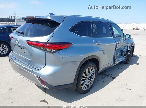 5TDFZRBH3LS001667 2020 TOYOTA HIGHLANDER Gray Հետևի աջ