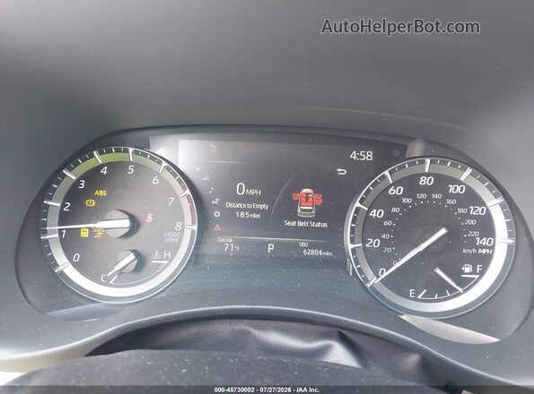 5TDFZRBH3LS001667 2020 TOYOTA HIGHLANDER Gray Հետևի նստատեղերի տեսք