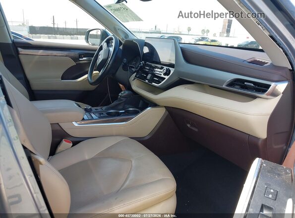 5TDFZRBH3LS001667 2020 TOYOTA HIGHLANDER Gray Սալոնի դիմացի տեսք