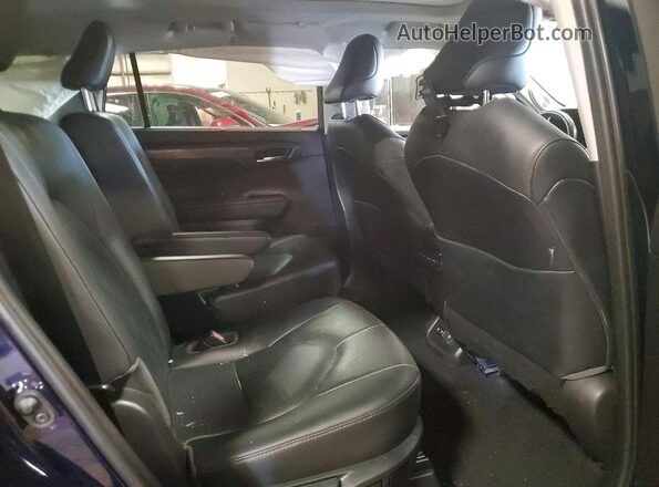 5TDFZRBH3LS017674 2020 TOYOTA HIGHLANDER Blue Vista interior trasera