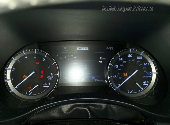 5TDFZRBH3LS017674 2020 TOYOTA HIGHLANDER Blue Vista del cuadro de instrumentos