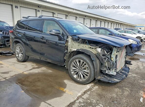 5TDFZRBH3MS120952 2021 TOYOTA HIGHLANDER Черный Передняя правая четверть