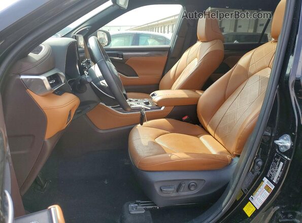 5TDFZRBH3MS120952 2021 TOYOTA HIGHLANDER Черный Вид салона спереди