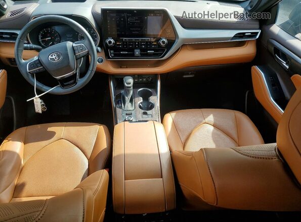5TDFZRBH3MS120952 2021 TOYOTA HIGHLANDER Черный Вид панели приборов