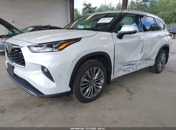 5TDFZRBH3NS172163 2022 TOYOTA HIGHLANDER White Передня ліва чверть