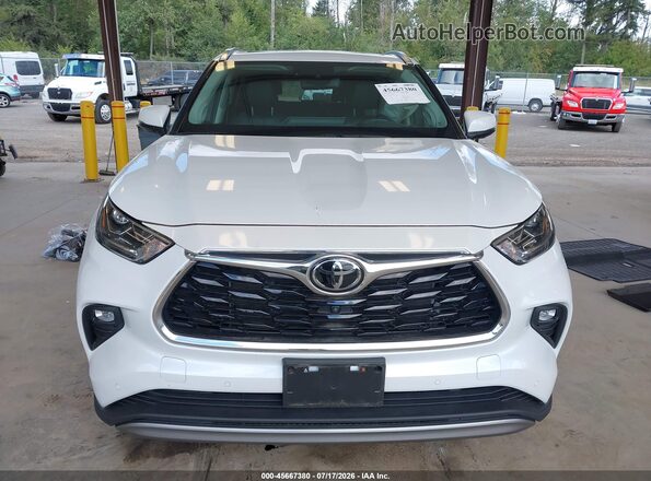 5TDFZRBH3NS172163 2022 TOYOTA HIGHLANDER White Вид щитка приладів