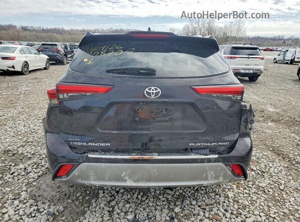 5TDFZRBH5LS016123 2020 TOYOTA HIGHLANDER Черный Вид сзади