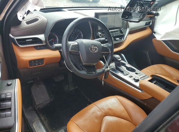 5TDFZRBH5LS016123 2020 TOYOTA HIGHLANDER Черный Вид панели приборов