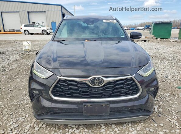 5TDFZRBH5LS016123 2020 TOYOTA HIGHLANDER Черный Вид спереди
