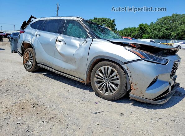 5TDFZRBH5MS063511 2021 TOYOTA HIGHLANDER Серебряный Передняя правая четверть