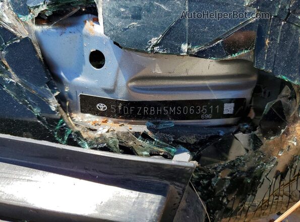 5TDFZRBH5MS063511 2021 TOYOTA HIGHLANDER Серебряный Вид наклейки с VIN-кодом