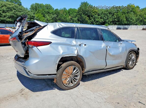 5TDFZRBH5MS063511 2021 TOYOTA HIGHLANDER Серебряный Задняя правая четверть