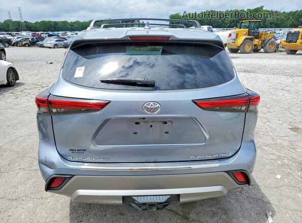 5TDFZRBH5MS092281 2021 TOYOTA HIGHLANDER Blue Vista trasera