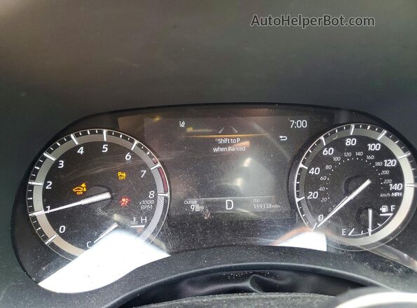 5TDFZRBH5MS092281 2021 TOYOTA HIGHLANDER Blue Vista del cuadro de instrumentos