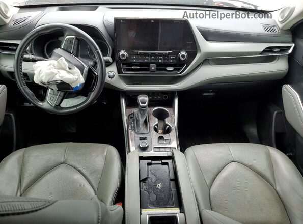 5TDFZRBH5MS092281 2021 TOYOTA HIGHLANDER Blue Vista del salpicadero