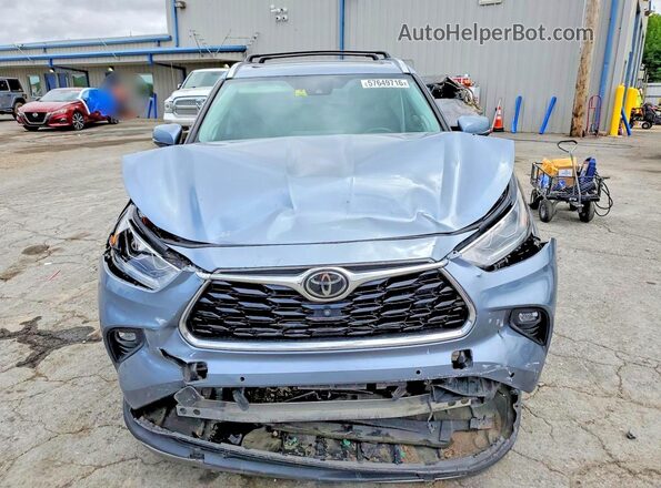 5TDFZRBH5MS092281 2021 TOYOTA HIGHLANDER Blue Vista frontal