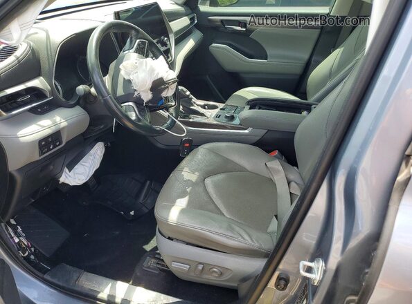5TDFZRBH5MS092281 2021 TOYOTA HIGHLANDER Blue Vista interior delantera