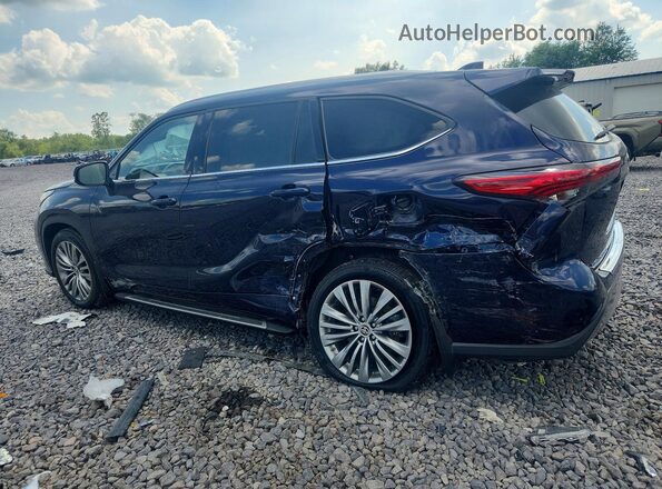 5TDFZRBH6LS048868 2020 TOYOTA HIGHLANDER Синий Задняя левая четверть