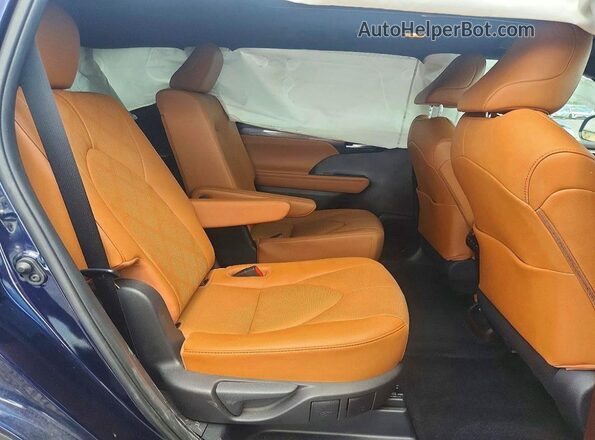 5TDFZRBH6LS048868 2020 TOYOTA HIGHLANDER Синий Вид задних сидений