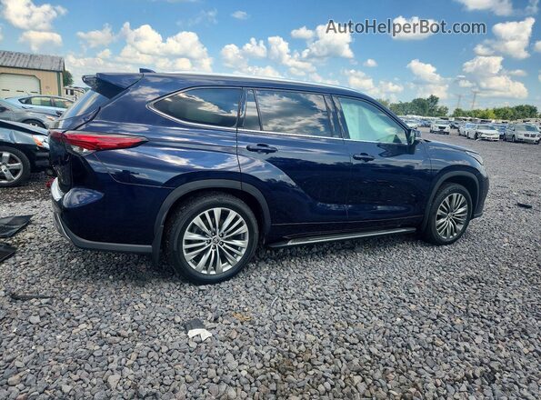 5TDFZRBH6LS048868 2020 TOYOTA HIGHLANDER Синий Задняя правая четверть